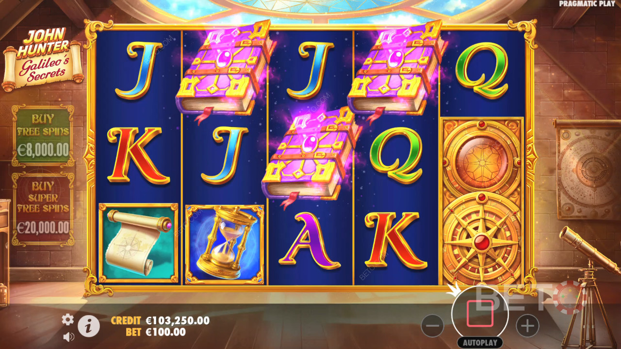 John Hunter och Galileos hemligheter Granskning av BETO Slots