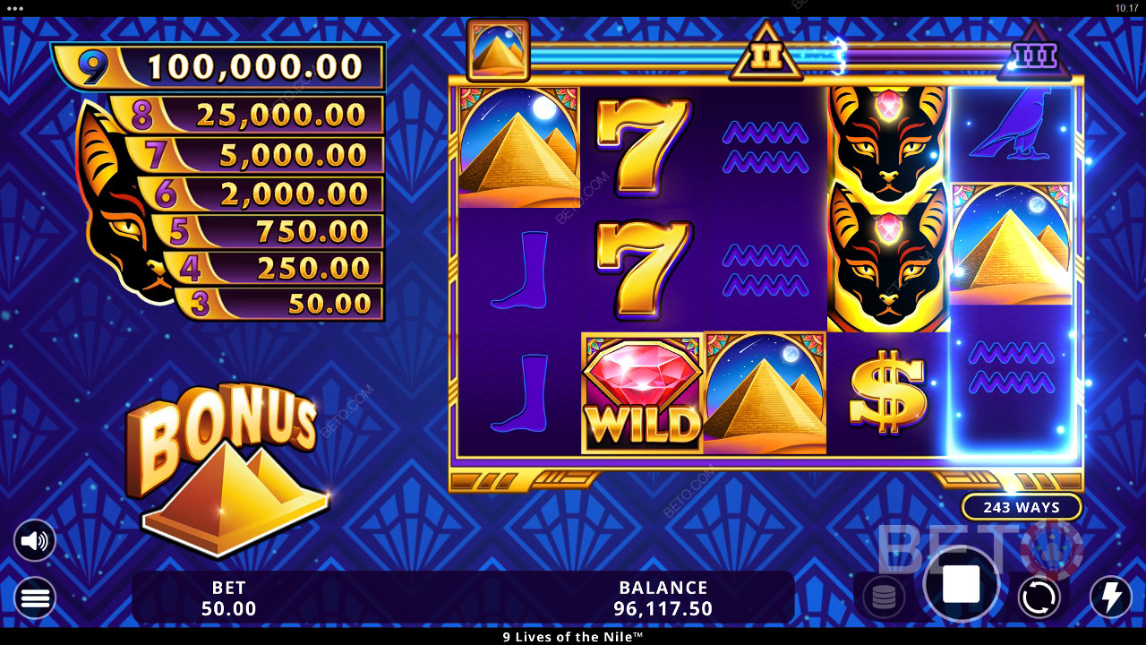9 Lives of the Nile Review av BETO Slots