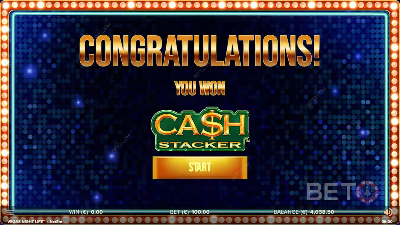 Cash Stacker är den mest spännande funktionen i det här casinospelet.