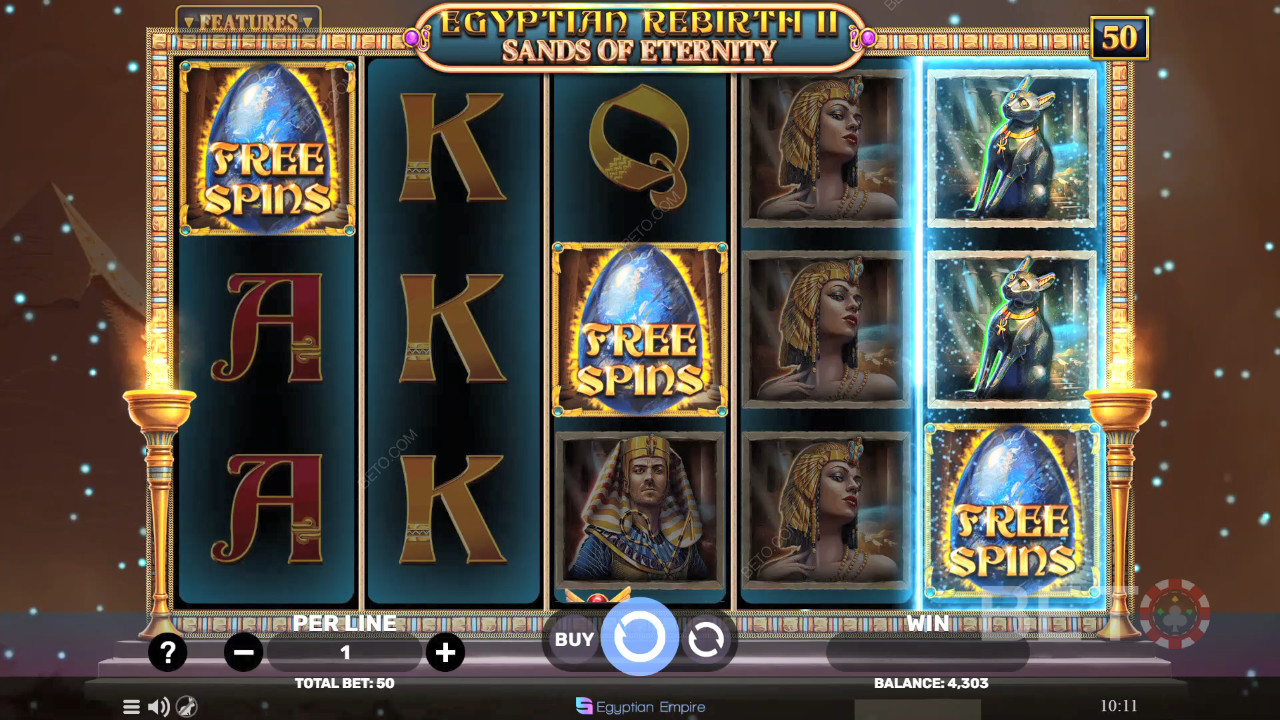 Egyptian Rebirth 2 - Sands of Eternity Review av BETO Slots