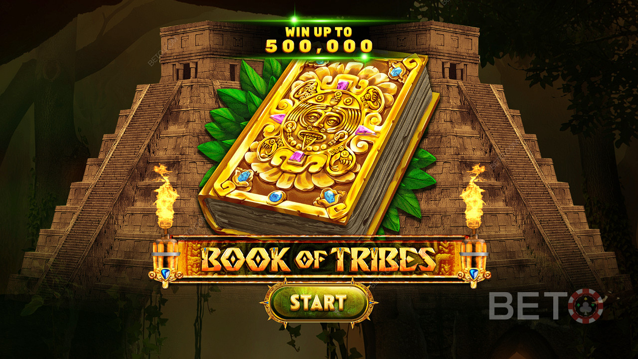 Vinn upp till 5 000 gånger insatsen i Book of Tribes online slot
