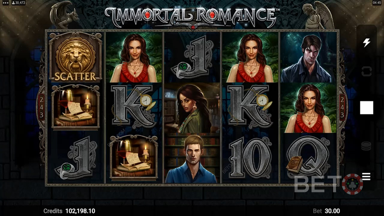 Njut av ett klassiskt tema och enastående funktioner i spelautomaten Immortal Romance.