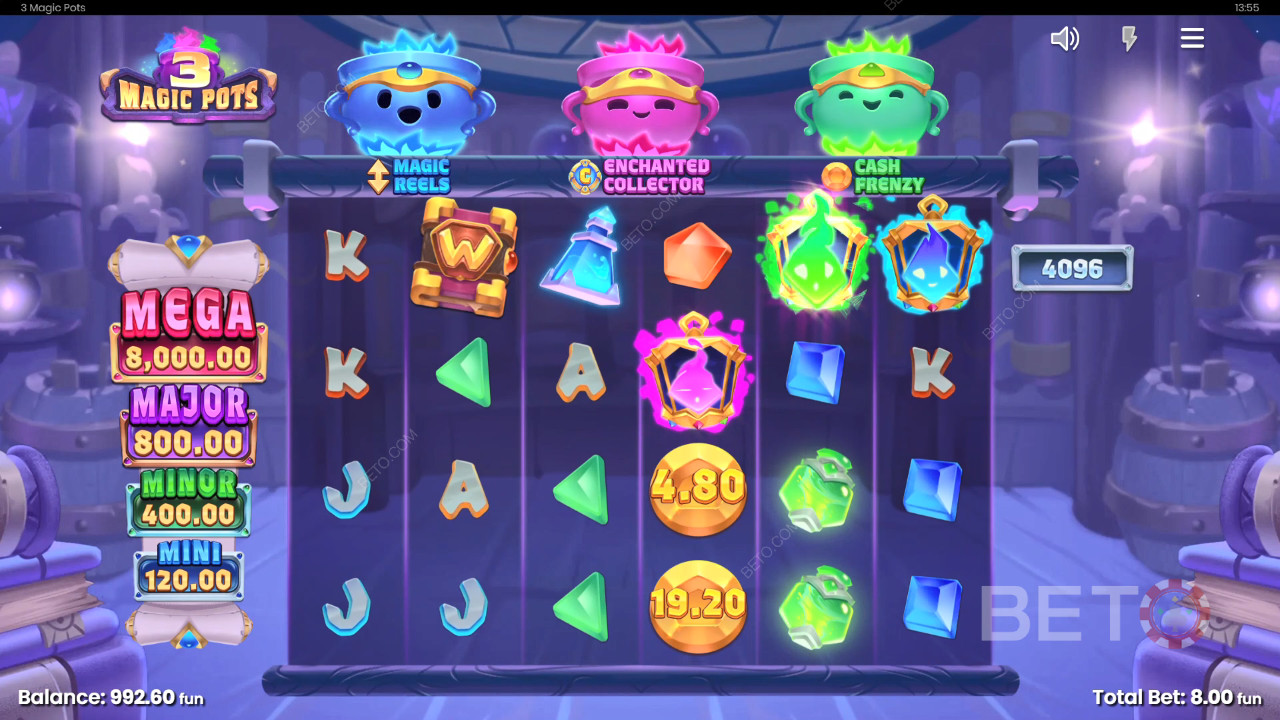 3 Magic Pots Spela Gratis