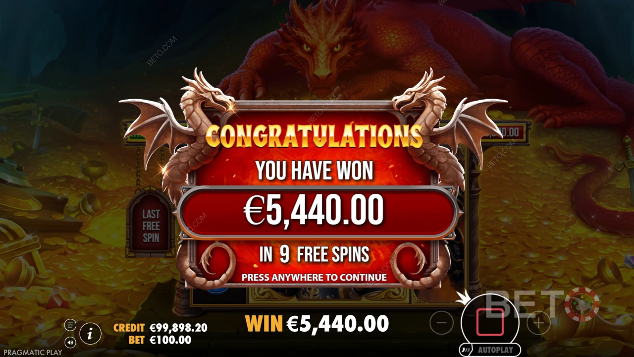 Vinn 15 000 gånger din insats i Sleeping Dragon Online Slot!