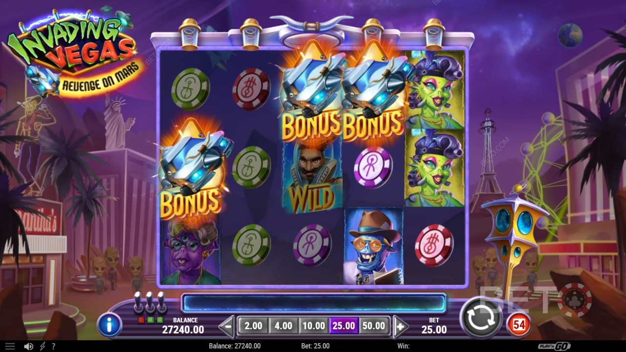 Invading Vegas Revenge on Mars Granskning av BETO Slots