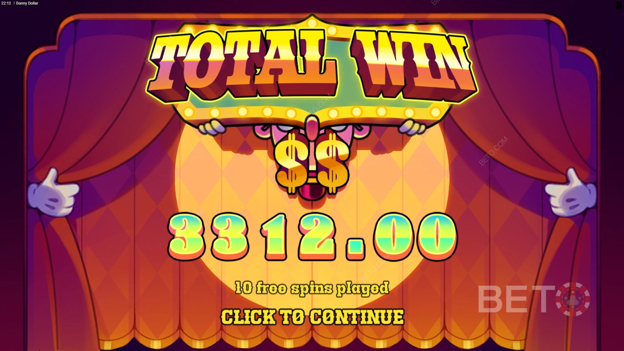 Vinn 12 500 gånger din insats i Danny Dollar Slot Machine!