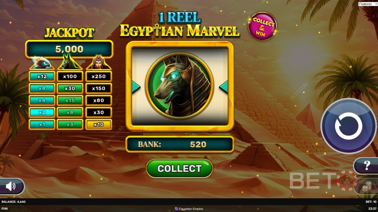 Tema och design: Forntida Egypten Mystique
