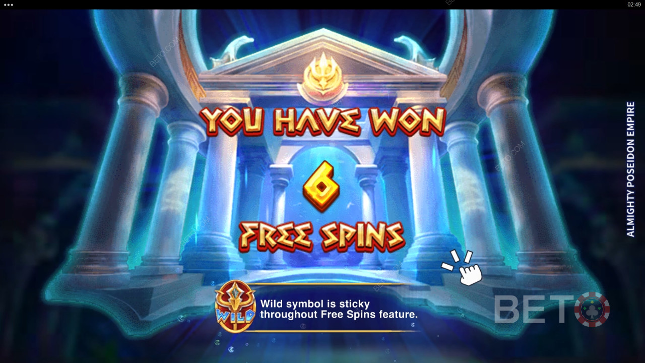 Bonusfunktioner förklarade i Almighty Poseidon Empire av Microgaming