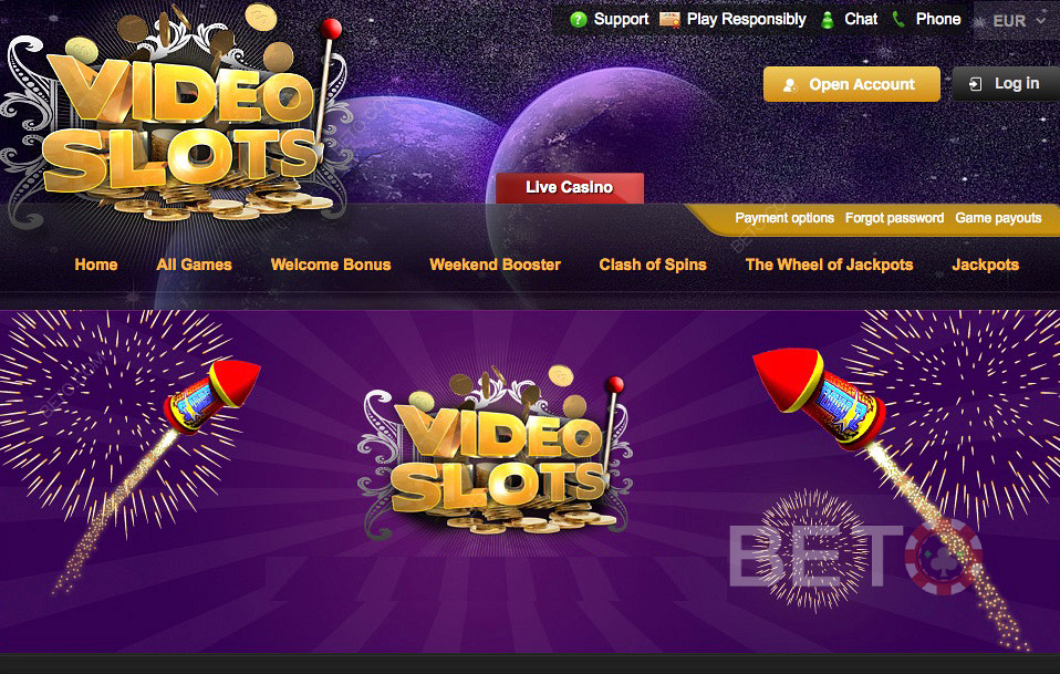 VideoSlots stort online casino med enorma möjligheter