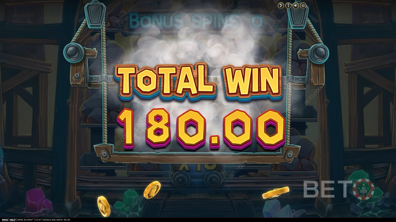 Vinn 2,484 gånger din insats i Mine Blown Slot Online!