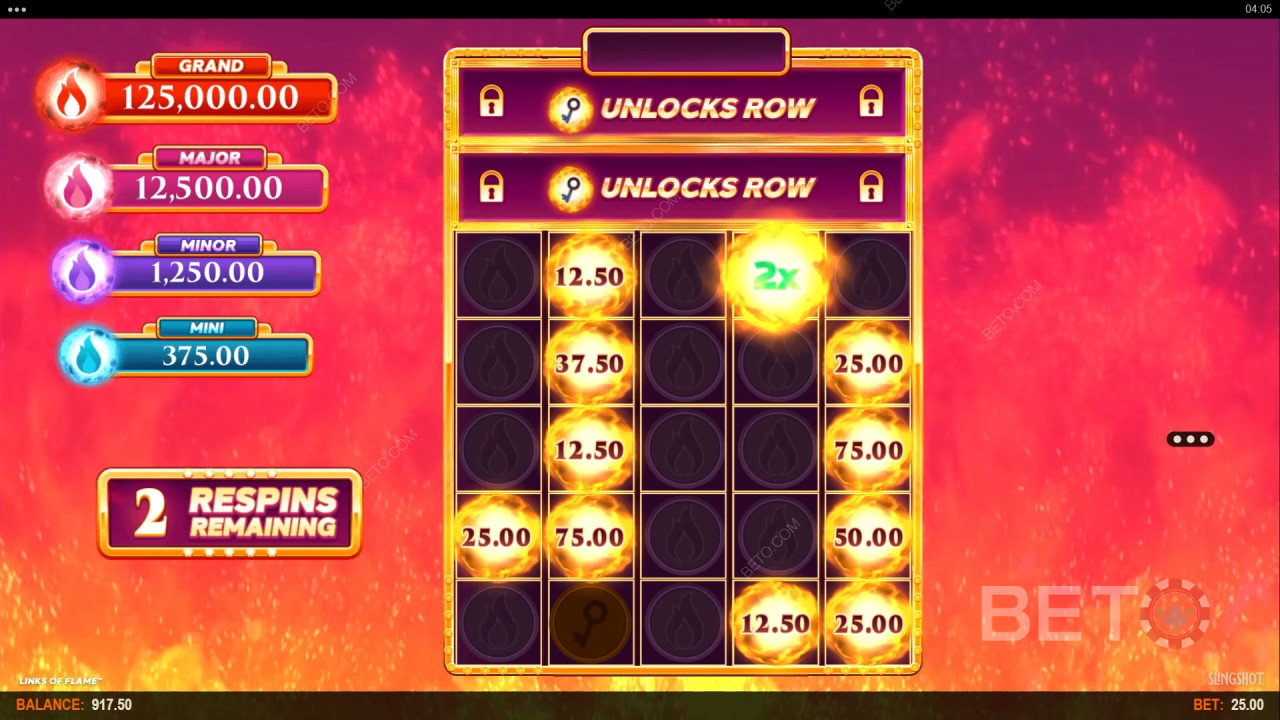 Vinn 10 000 gånger din insats i Links of Flame Slot!