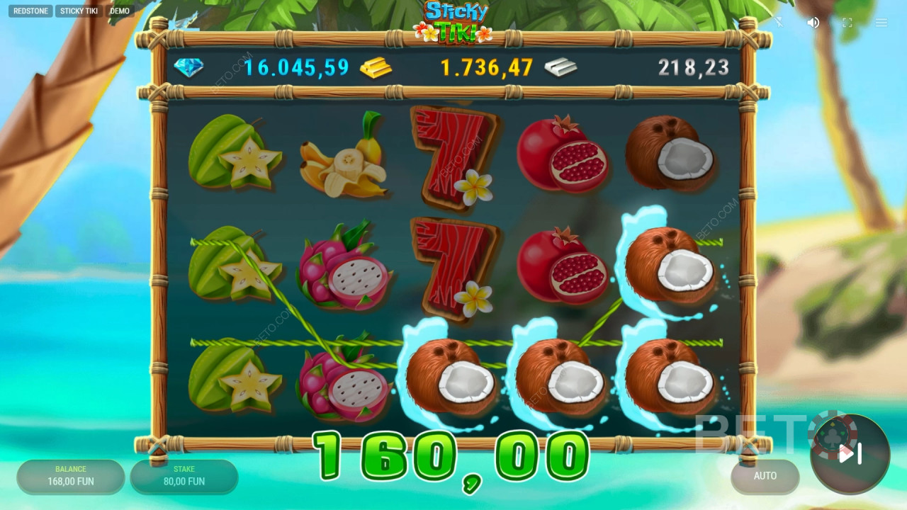 Bonusfunktioner förklaras i Sticky Tiki av Redstone