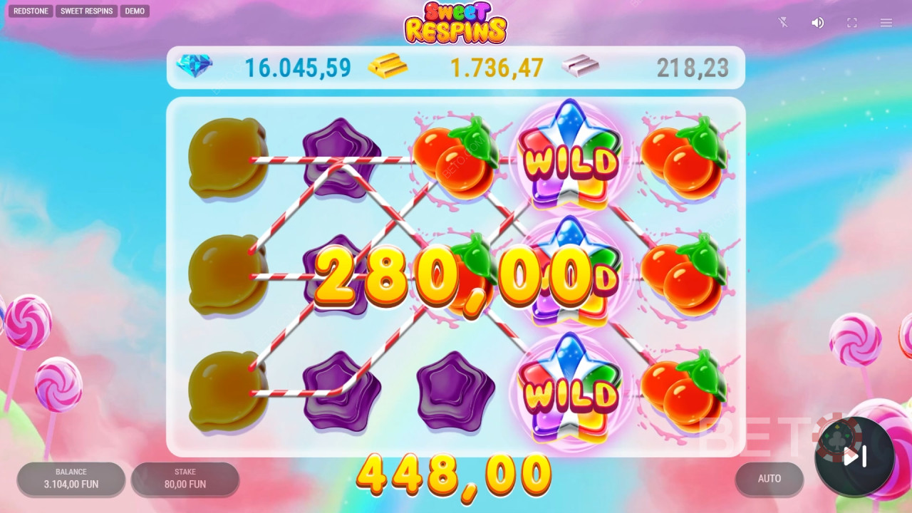 Bonusfunktioner förklaras i Sweet Respins av Redstone
