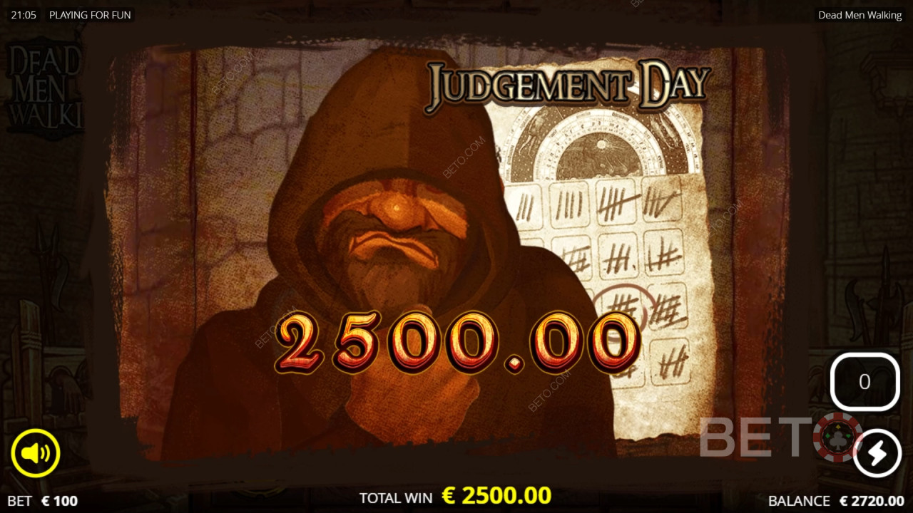 Vinn 25 313 gånger din insats i Dead Men Walking-spelautomaten online!
