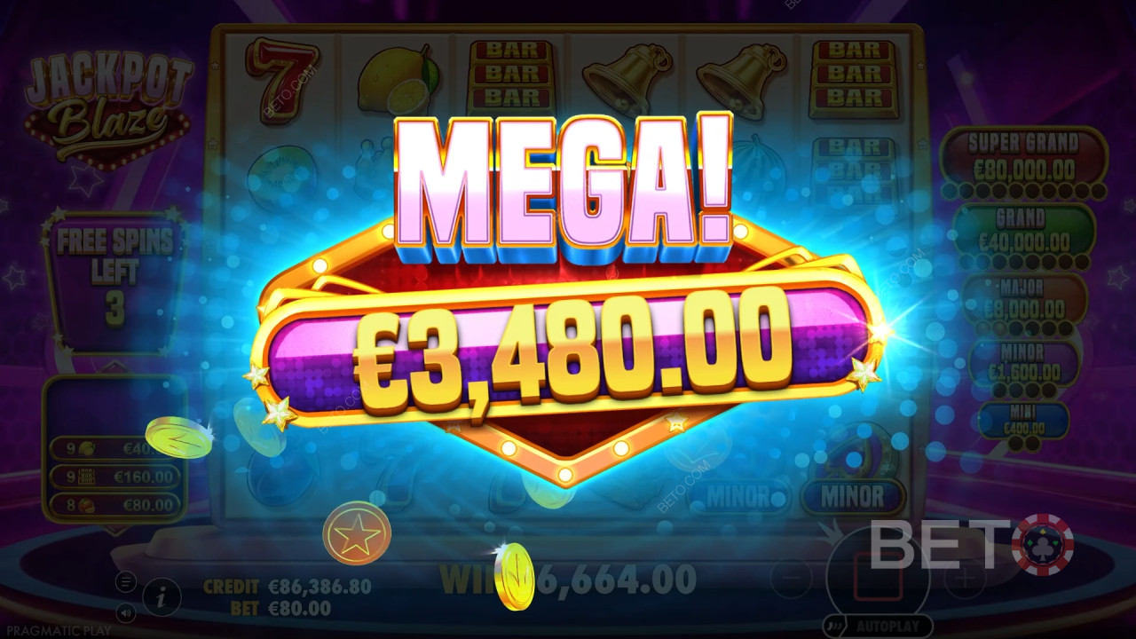 Bonusfunktioner förklaras i Jackpot Blaze av Pragmatic Play