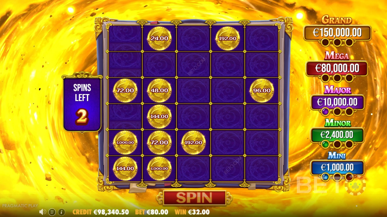 Bonusfunktioner förklaras i Spellmaster av Pragmatic Play