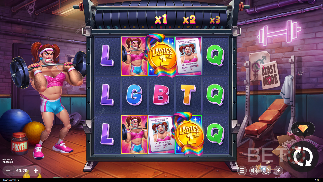 Tema och design: Tecknad Gym Theme