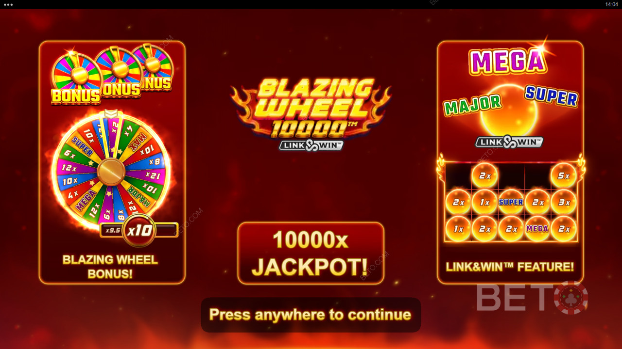 Bonusfunktioner förklarade i Blazing Wheel 10000 av Nailed It! Spel