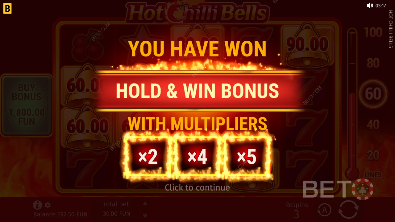 Bonusfunktioner förklaras i Hot Chilli Bells av BGaming