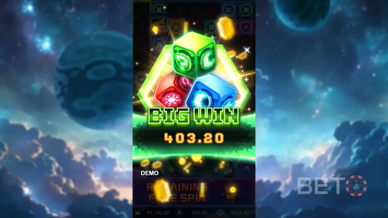 Vinn 10 000 gånger din insats i Cube? Video Slot!