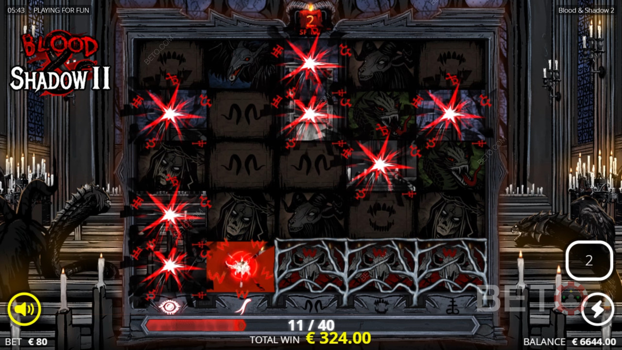 Bonusmaterialet i ”Blood & Shadow 2” förklarat av Nolimit City