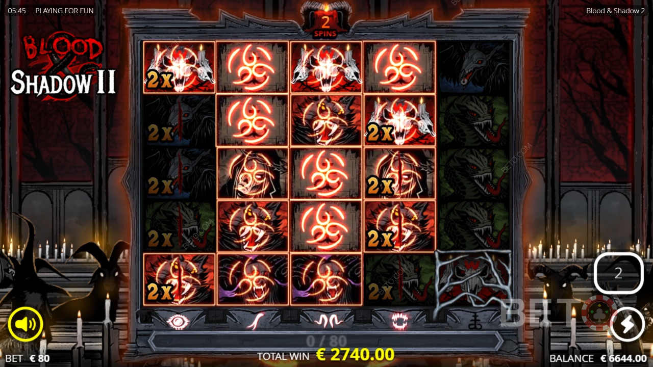 Recension av Blood & Shadow 2 av BETO Slots