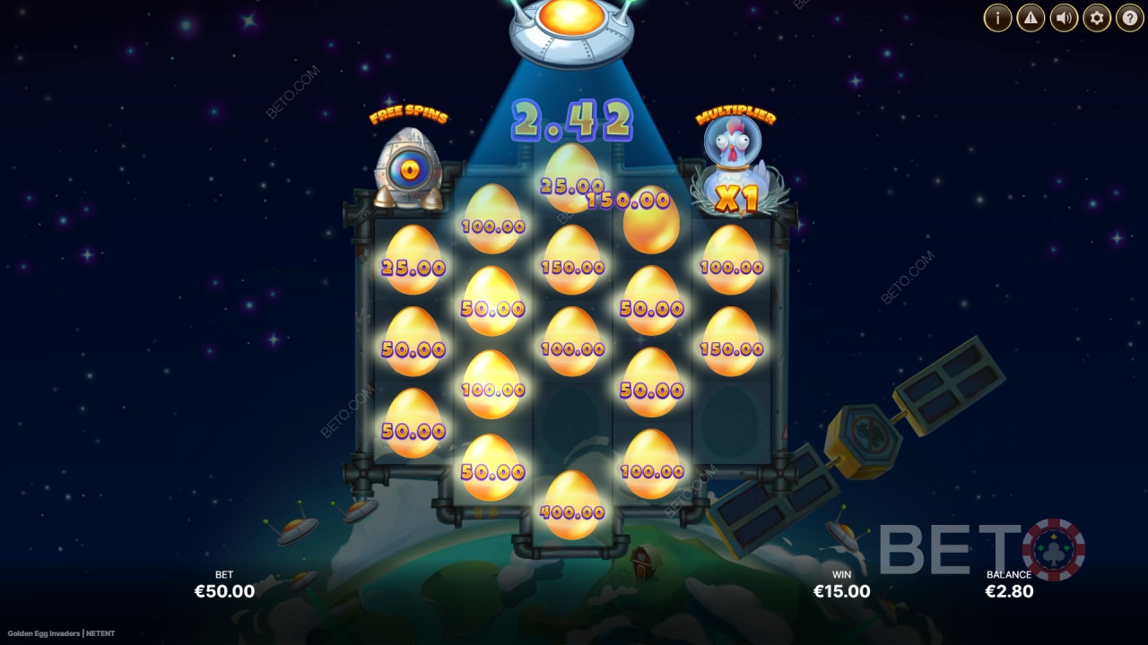 Golden Egg Invaders Spela Gratis