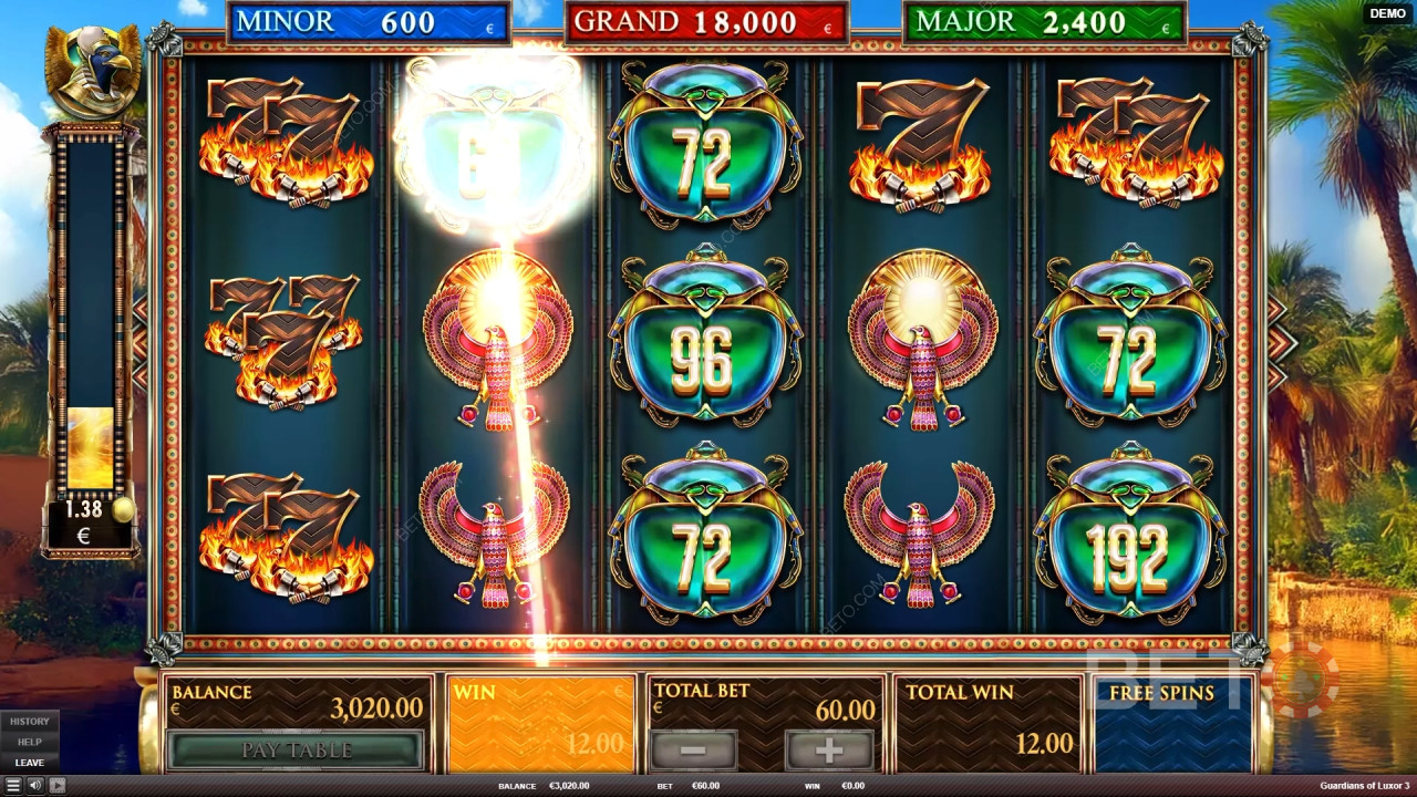 Recension av Guardians of Luxor 3 av BETO Slots