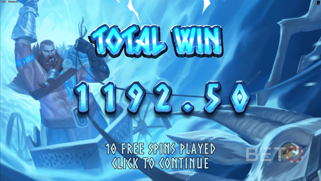 Vinn 15 000 gånger din insats i Stormborn Video Slot!
