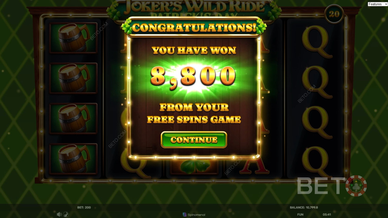 Joker's Wild Ride Patrick's Day Spela Gratis