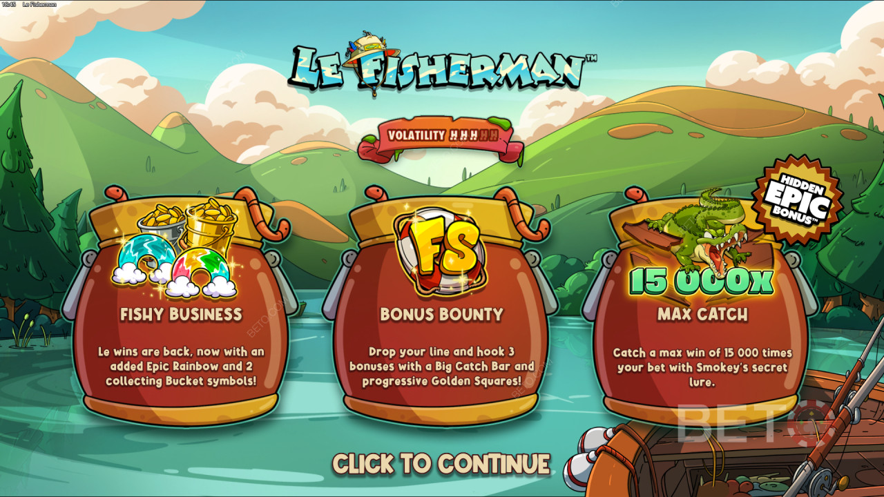 Vinn 15 000 gånger din insats i Le Fisherman Online Slot!