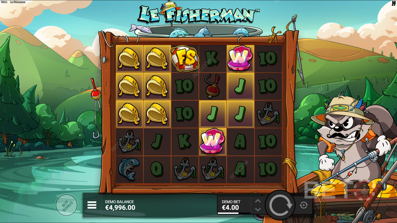 Bonusfunktioner förklaras i Le Fisherman av Hacksaw Gaming