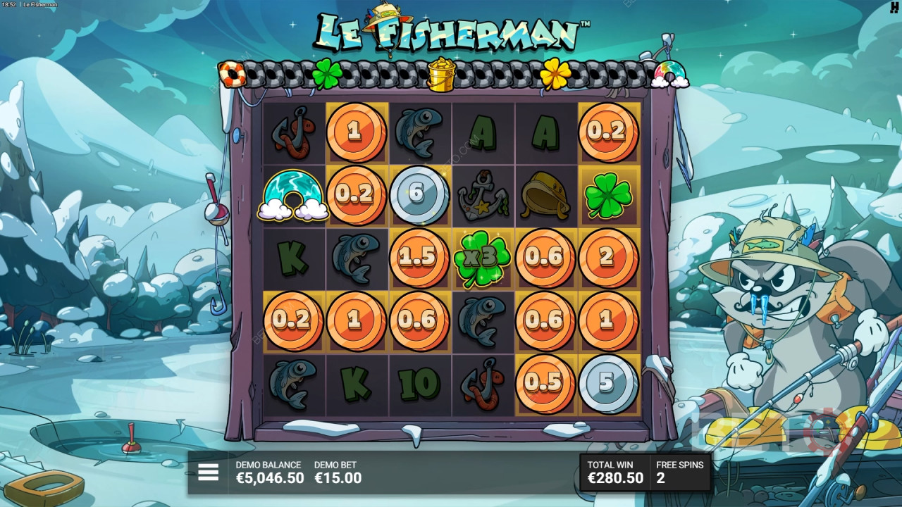 Tema och design: Finurligt fiskeäventyr
