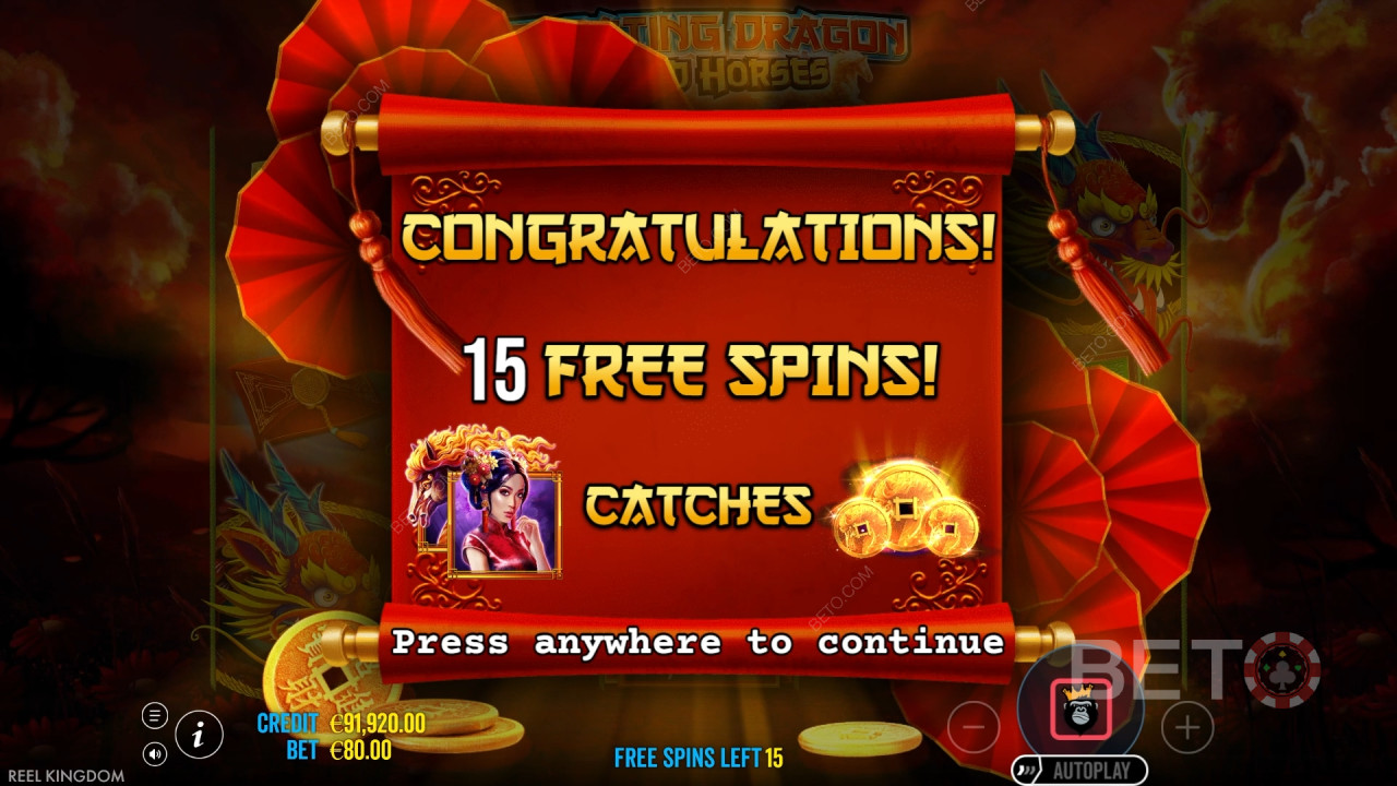Floating Dragon Wild Horses Spela Gratis
