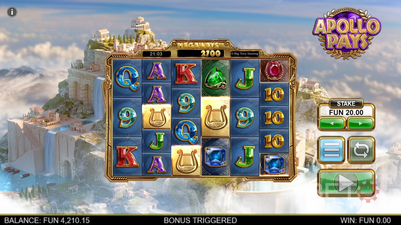 Apollo Pays Megaways recension av BETO Slots