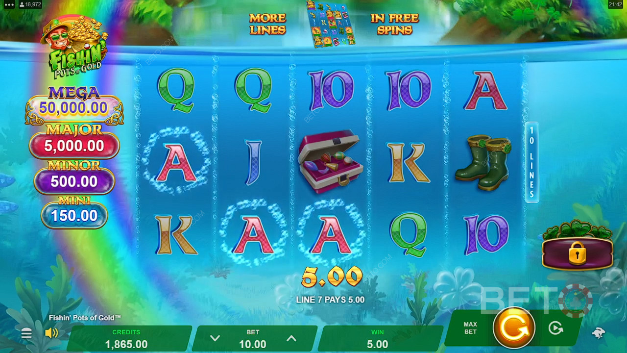 Vinn 5 000 gånger din insats i Fishin