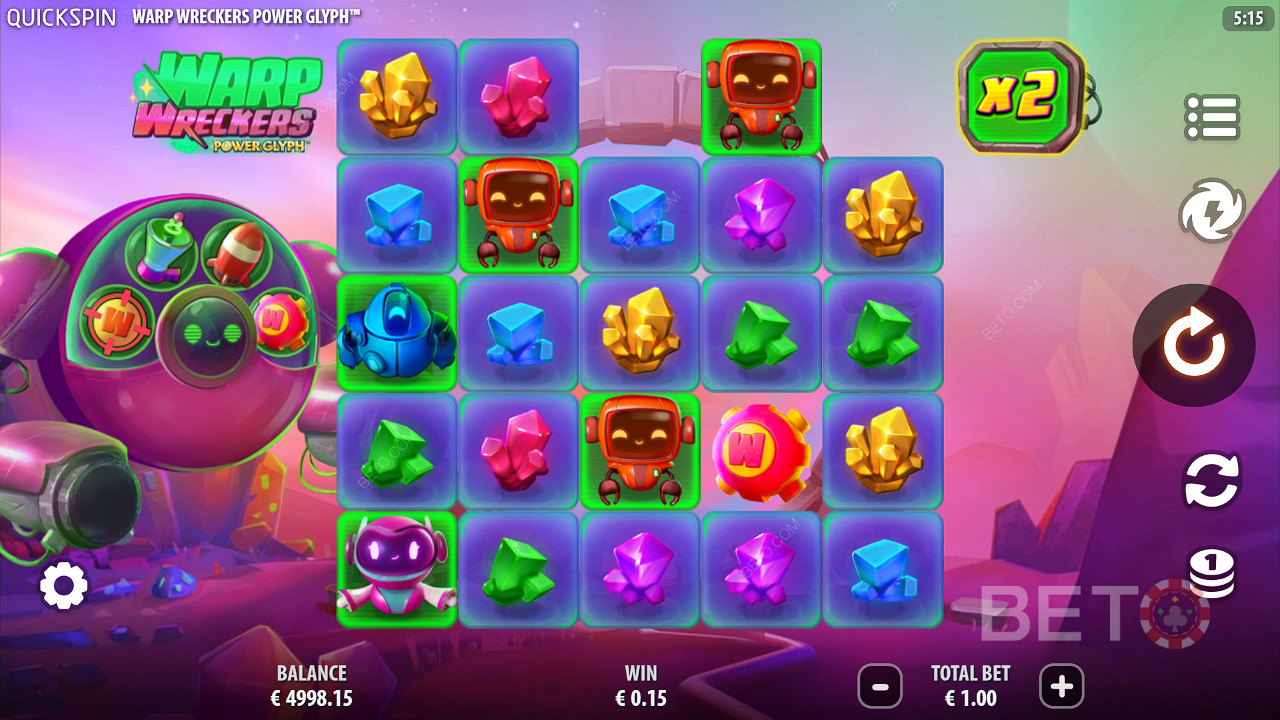 Warp Wreckers Power Glyph Spela Gratis