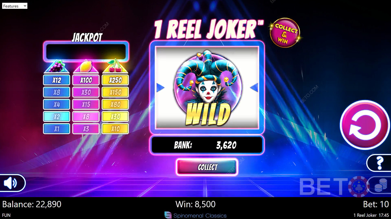 1 Reel Joker Review av BETO Slots