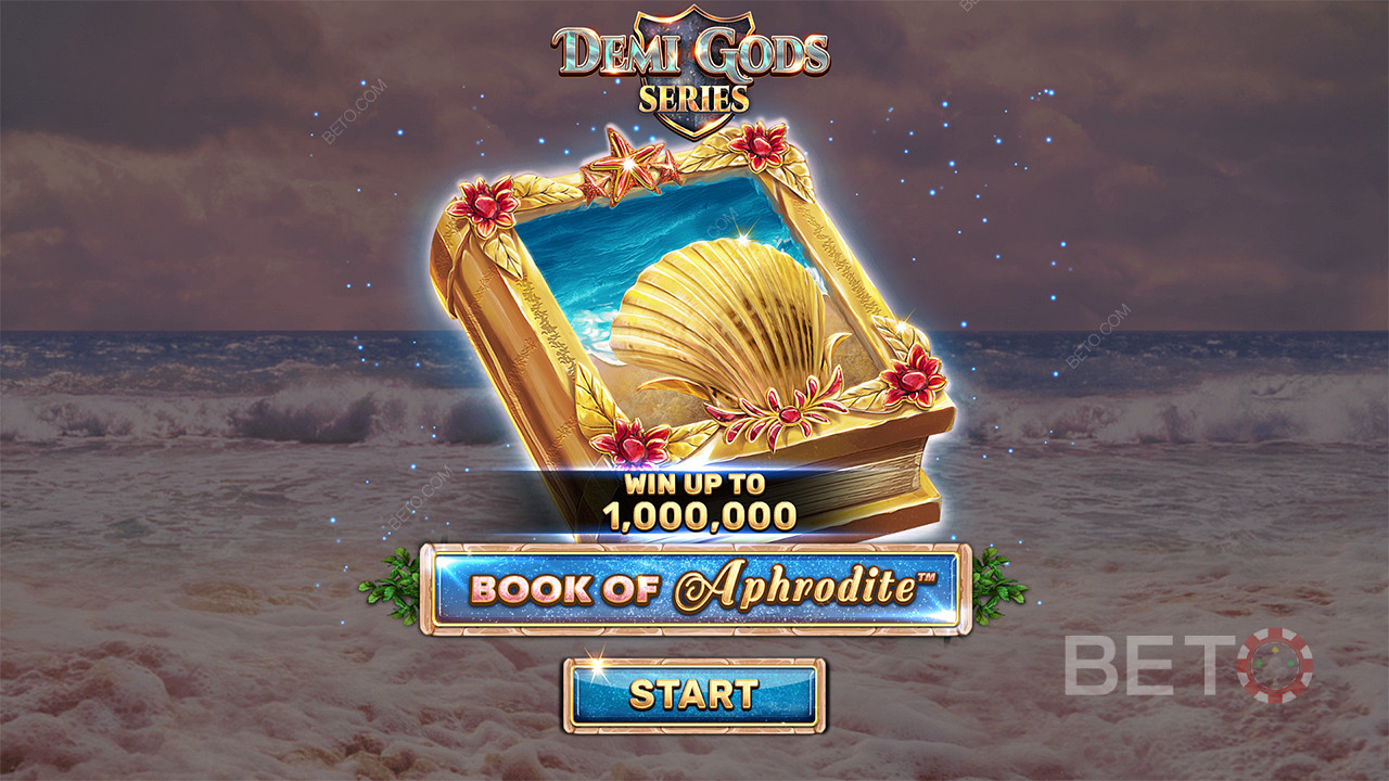 Njut av en maxvinst på 10 000 gånger insatsen i spelautomaten Book of Aphrodite