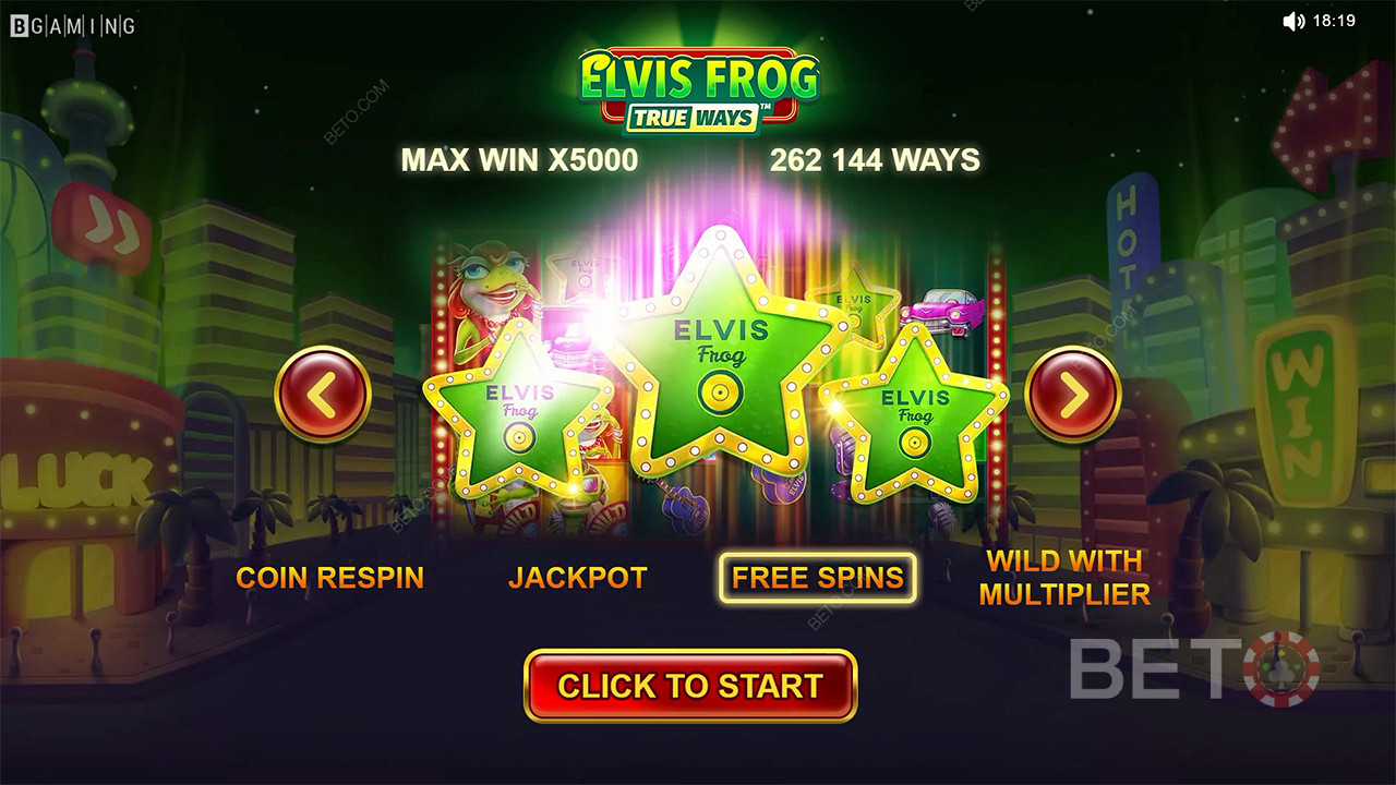 Free Spins, Multiplier Wilds och fler funktioner finns tillgängliga i Elvis Frog TrueWays slot
