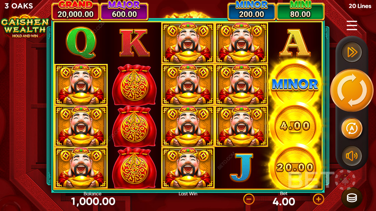 Caishen Wealth Hold and Win Review av BETO Slots
