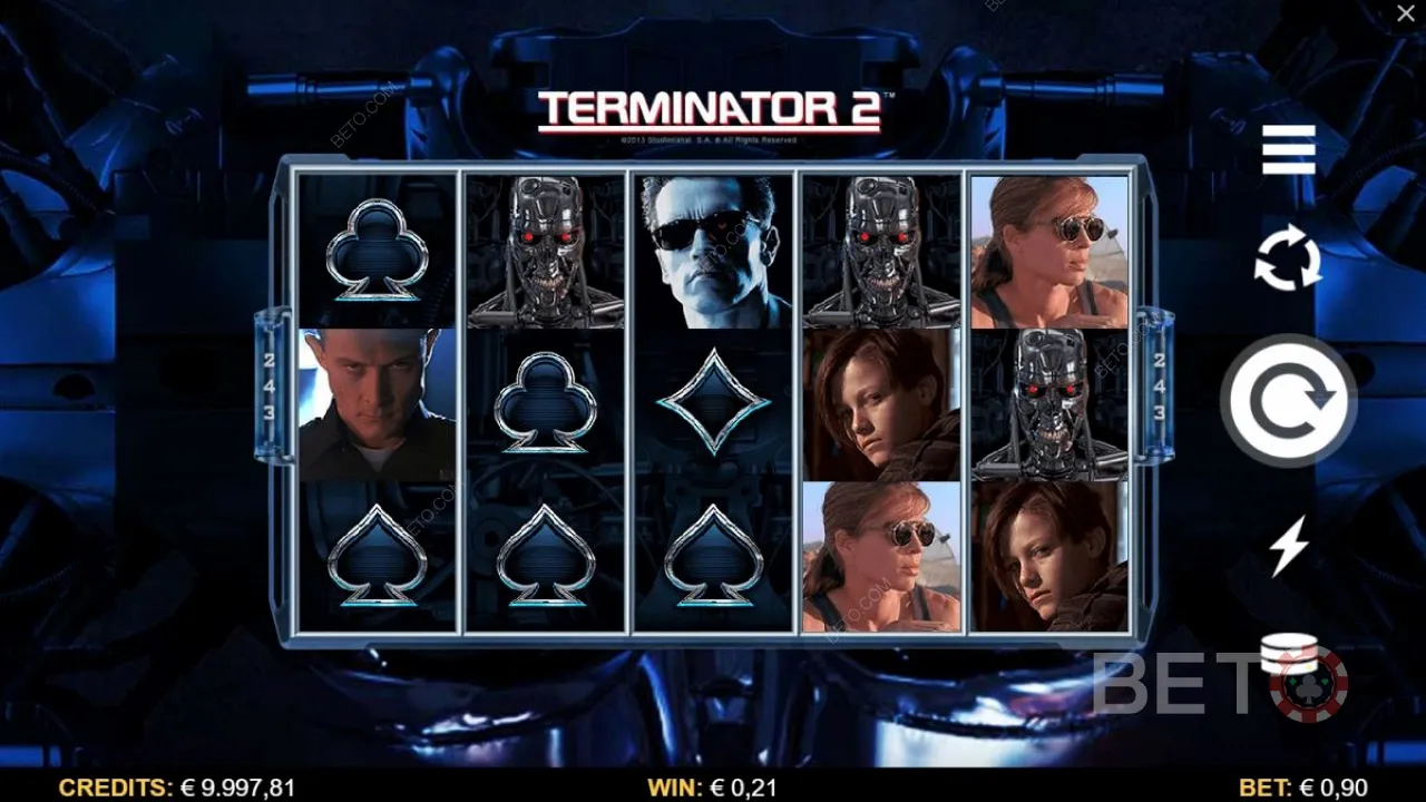 Spelet i Terminator 2 video slot