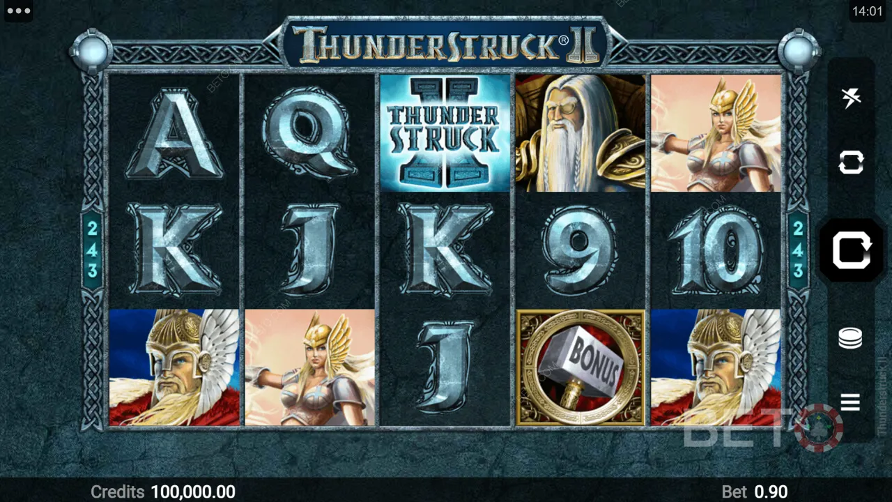 Vinn fantastiska utbetalningar på Thunderstruck II
